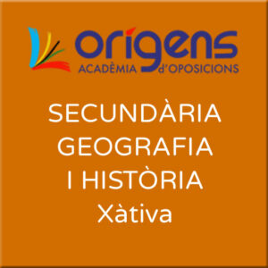 Geografia i Història Secundària Xàtiva